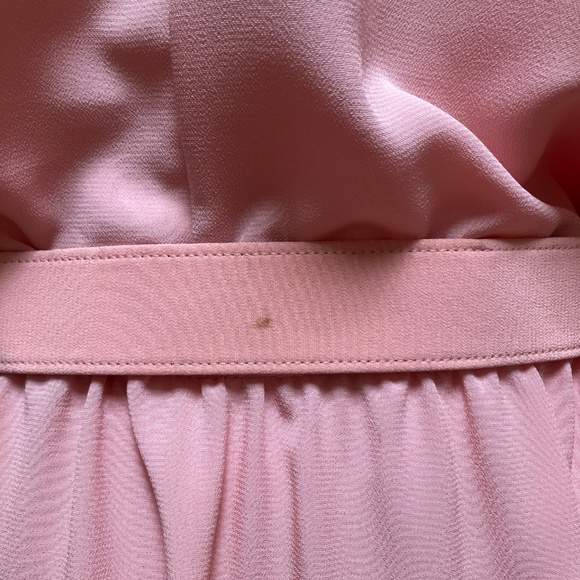 -Adolph Schuman for Lilli Ann- Vintage 80's Pink Dress with Shoulder Detailing - Picture 6 of 8